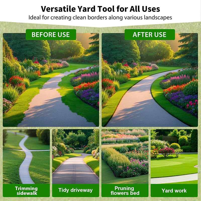 Halbmond-Rasenkantenschneider mit T-Griff