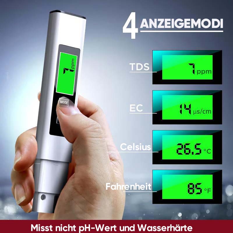 Neues 4-in-1 TDS Messgerät Digitaler Wasser Tester