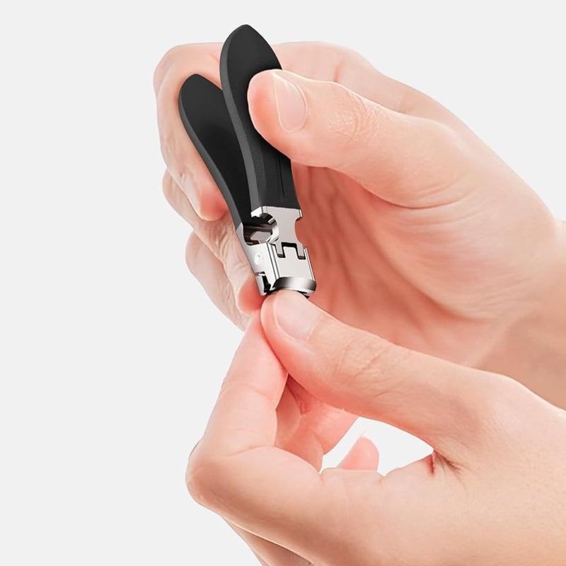 Nagelclipper mit weiten Kieferöffnungen und Anti-Splash-Schneidekante