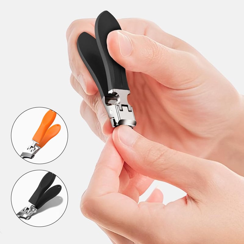 Nagelclipper mit weiten Kieferöffnungen und Anti-Splash-Schneidekante