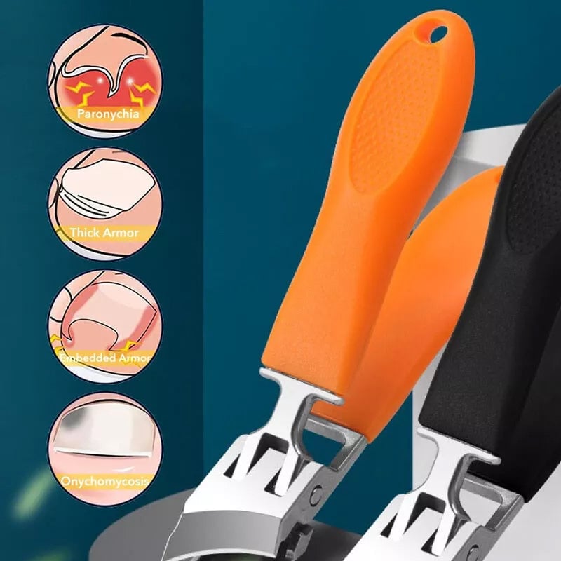 Nagelclipper mit weiten Kieferöffnungen und Anti-Splash-Schneidekante