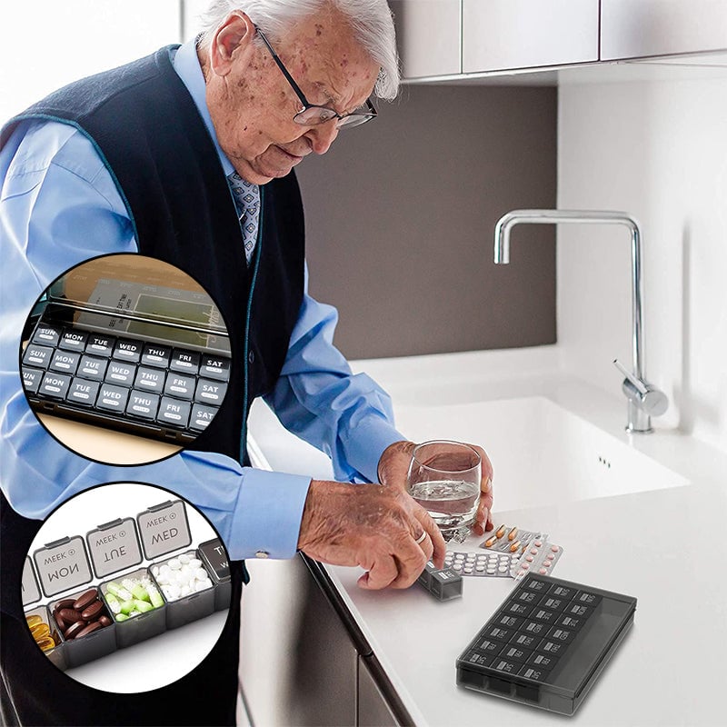 Tabletten-Organizer (28 Fächer)