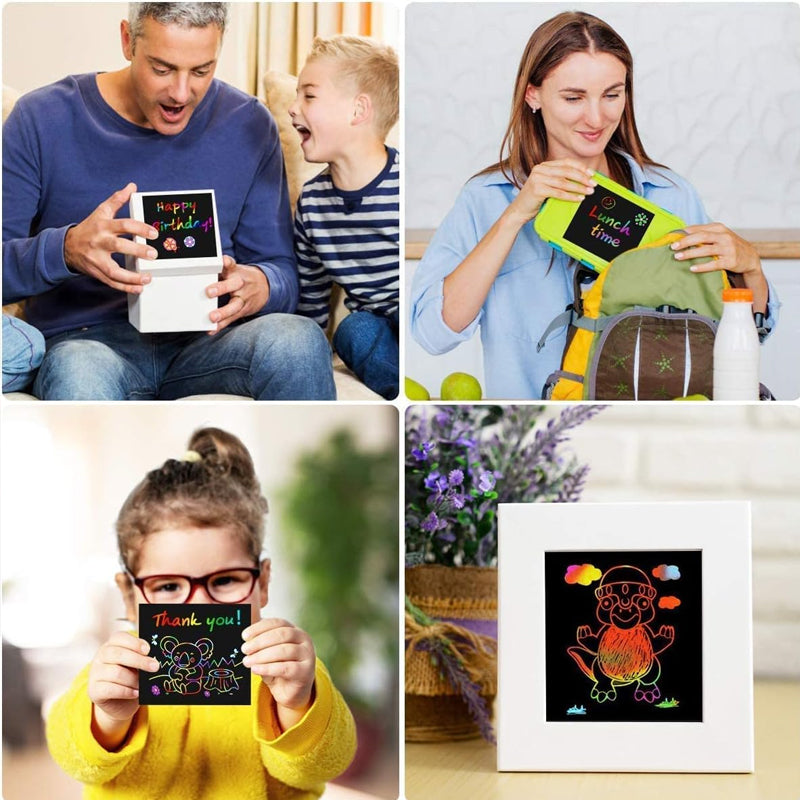 DIY Regenbogen-Magie-Kratzpapier-Kunstset
