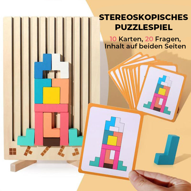 Stapelpuzzle-Spielzeug aus Holz