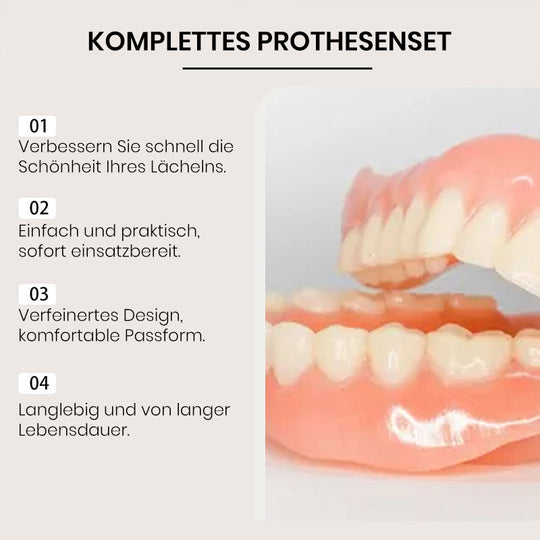 Silikon-Aufbissset für Zahnprothesen