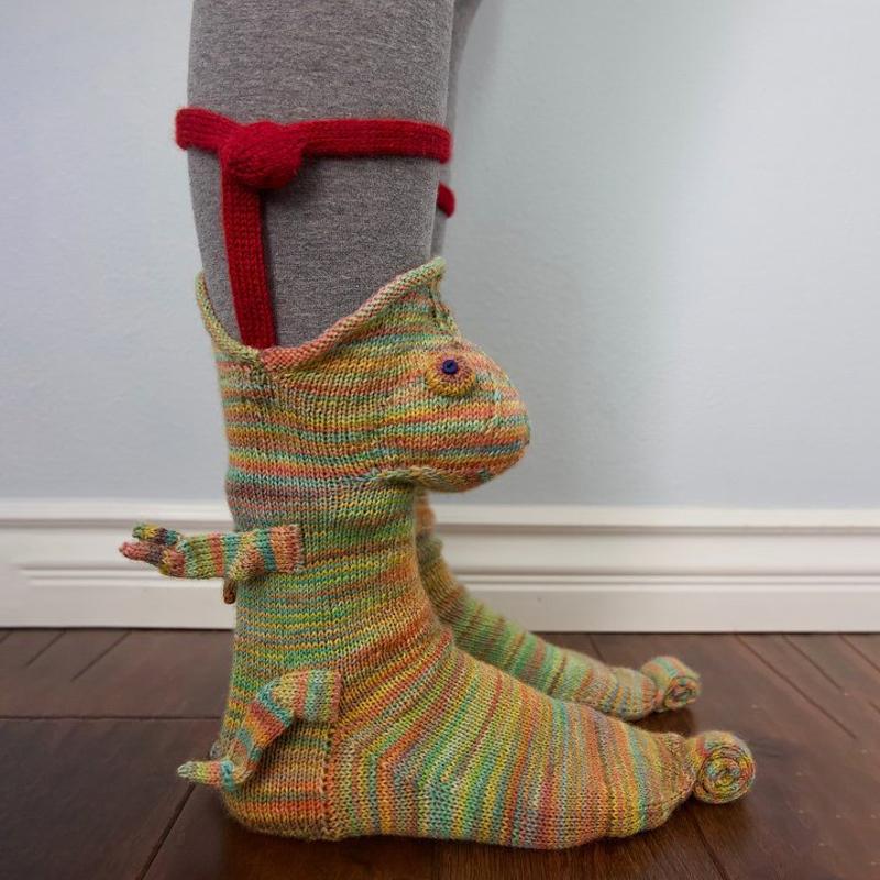Krokodilsocken stricken
