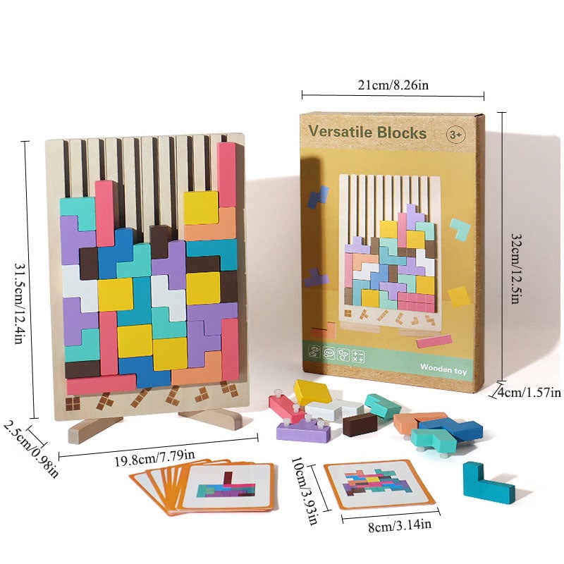 Stapelpuzzle-Spielzeug aus Holz