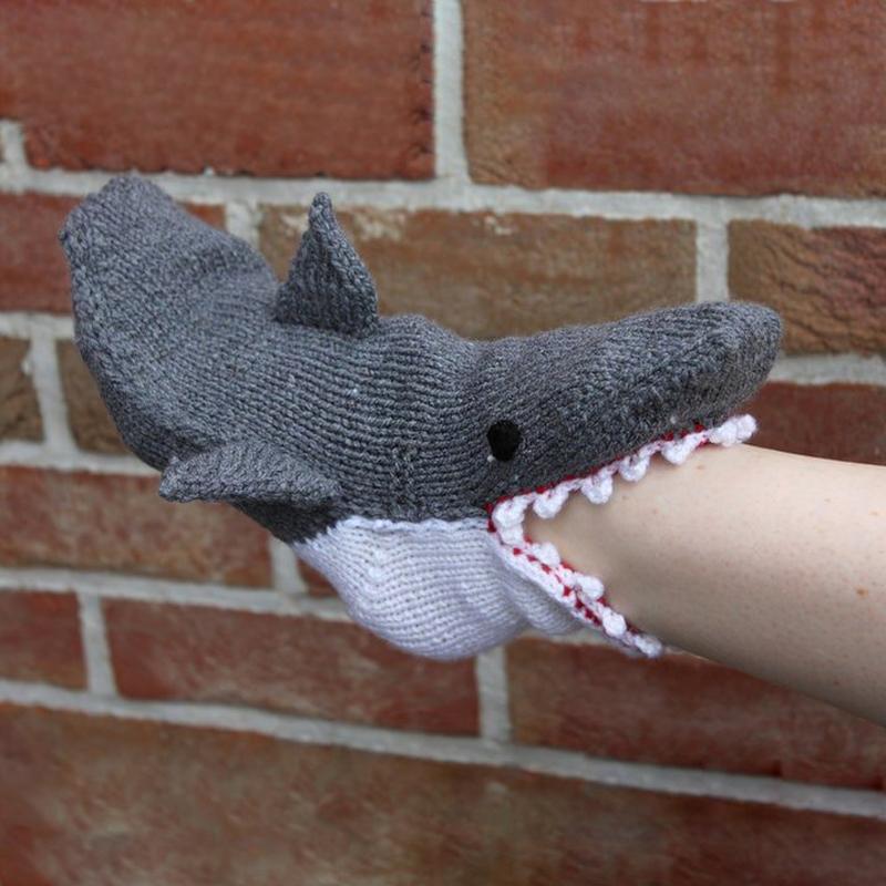 Krokodilsocken stricken