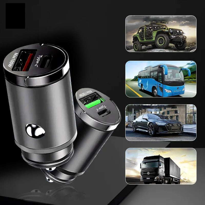 Metall-Ziehring Schnellladegerät Fürs Auto (Unsichtbares Design)