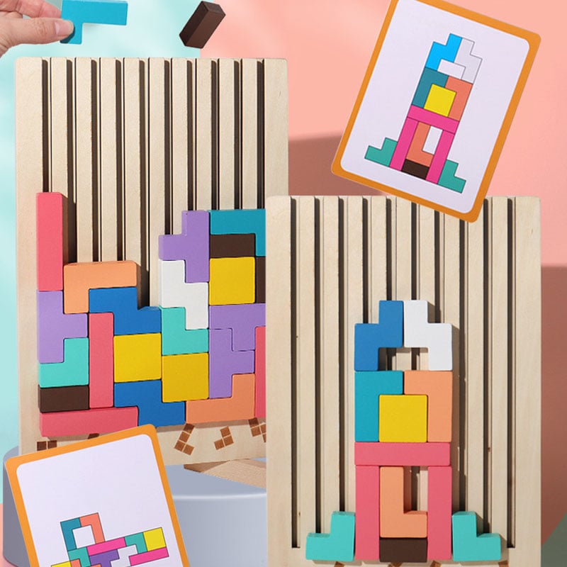 Stapelpuzzle-Spielzeug aus Holz