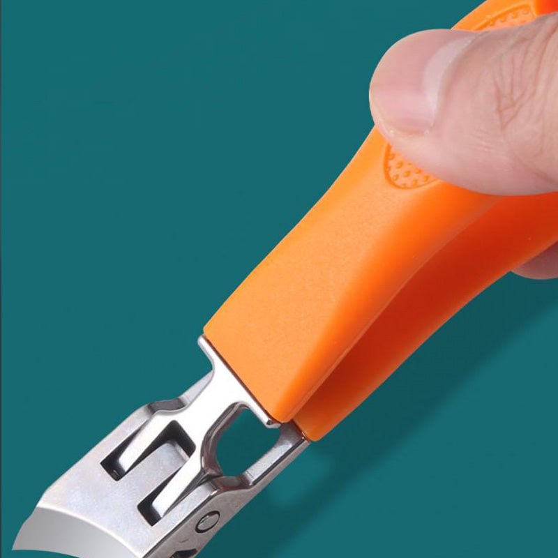 Nagelclipper mit weiten Kieferöffnungen und Anti-Splash-Schneidekante