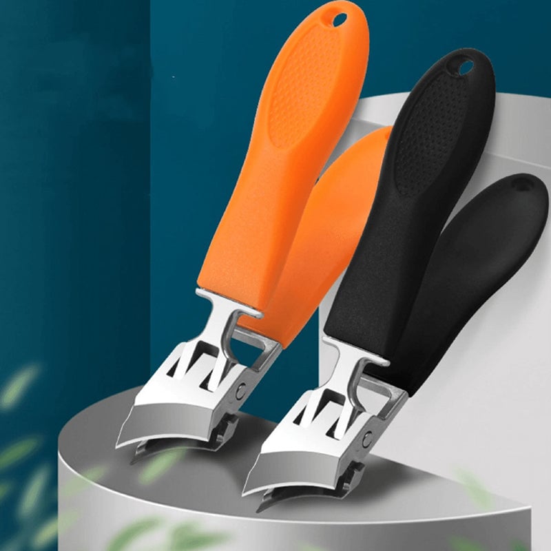 Nagelclipper mit weiten Kieferöffnungen und Anti-Splash-Schneidekante