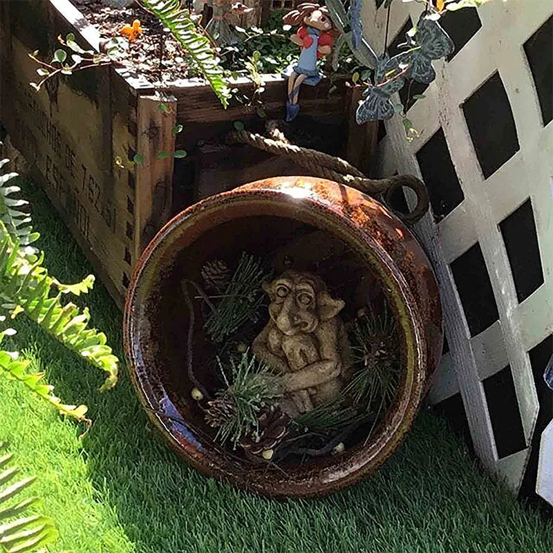 Kreative lustige Kobold-Ornamente aus Harz