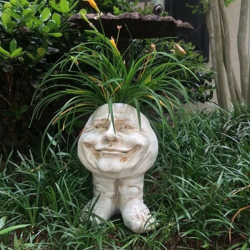 Mugglys Gesicht Statue Pflanzer