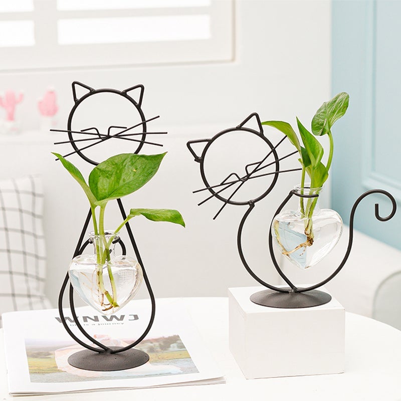 Katzen-Pflanzenvase