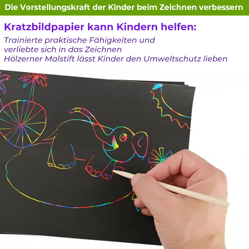 Buntes Kunst-Kratzbuch