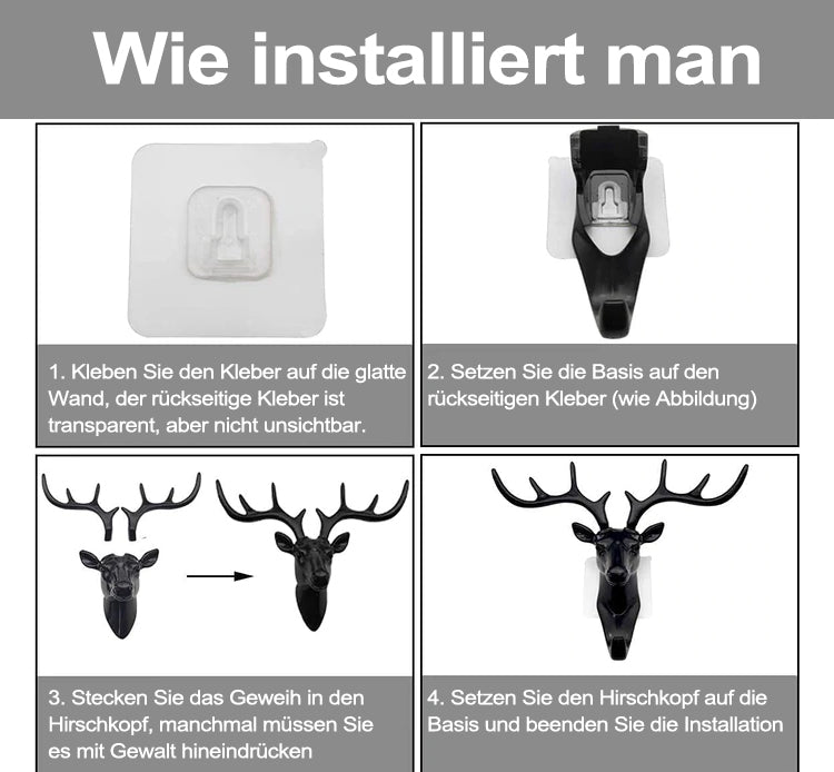 Kreative Geweihhaken Dekoration