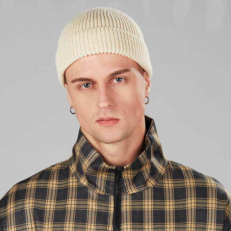 Warme Wolle Strickmütze