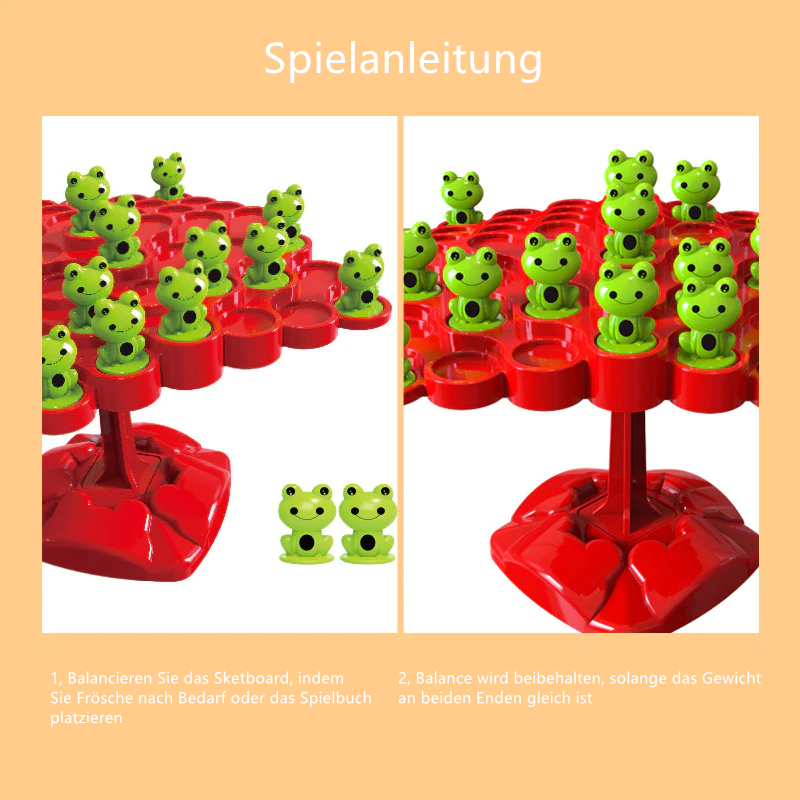 Frosch-Balance-Spielzeug-Set für Kinder
