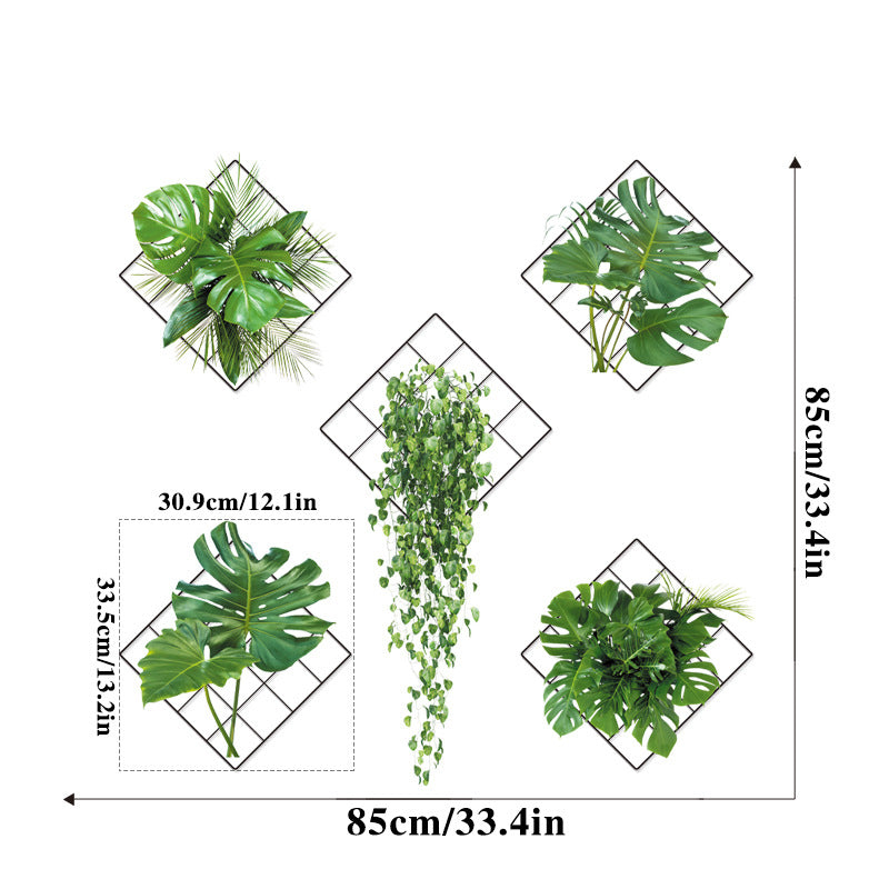 3D Grünen Pflanzen Wandaufkleber