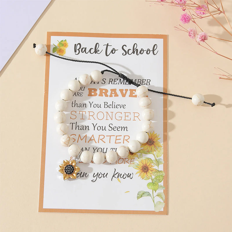 Sonnenblumen Armband - „Back to School“