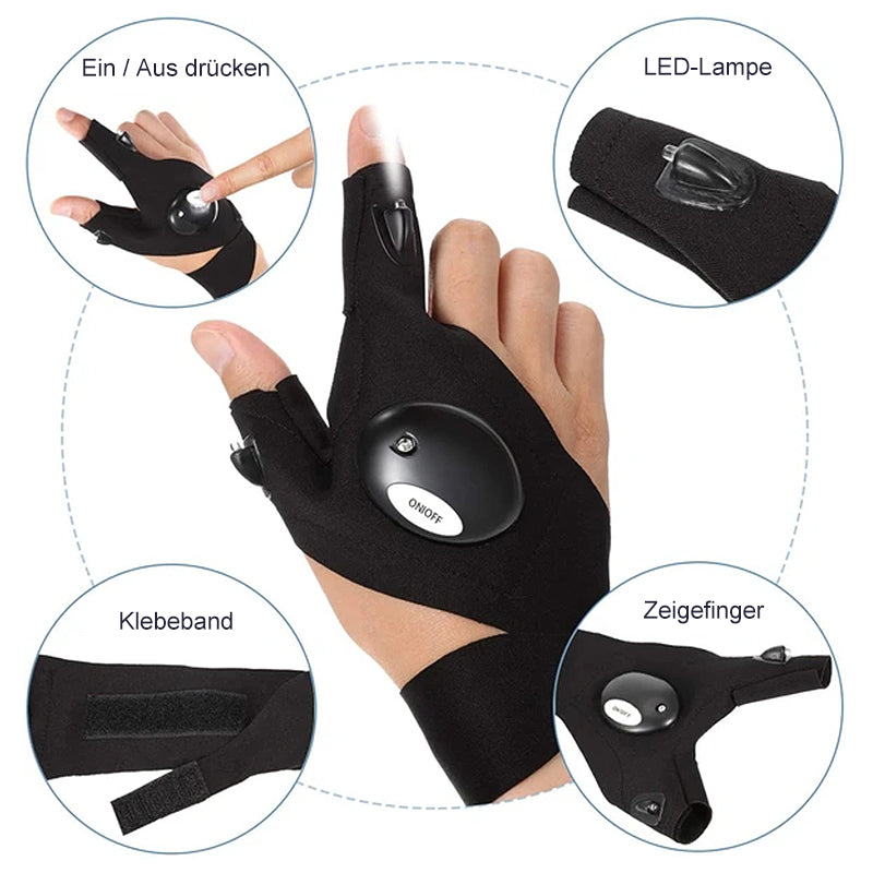 LED-Handschuhe mit Beleuchtung