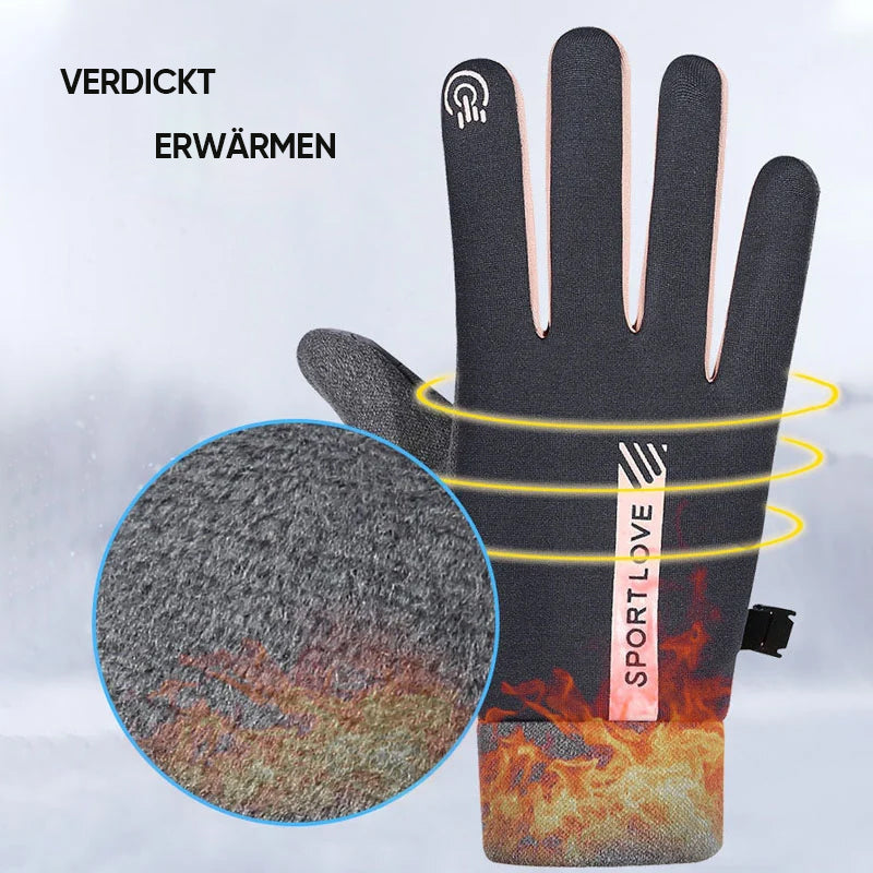 Wasserdichte Finger-Touchscreen-Handschuhe, rutschfest und kältebeständig