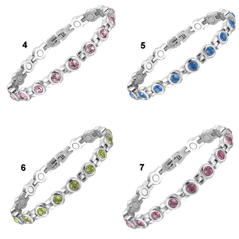 Titanstahl Strasssteinen Armband