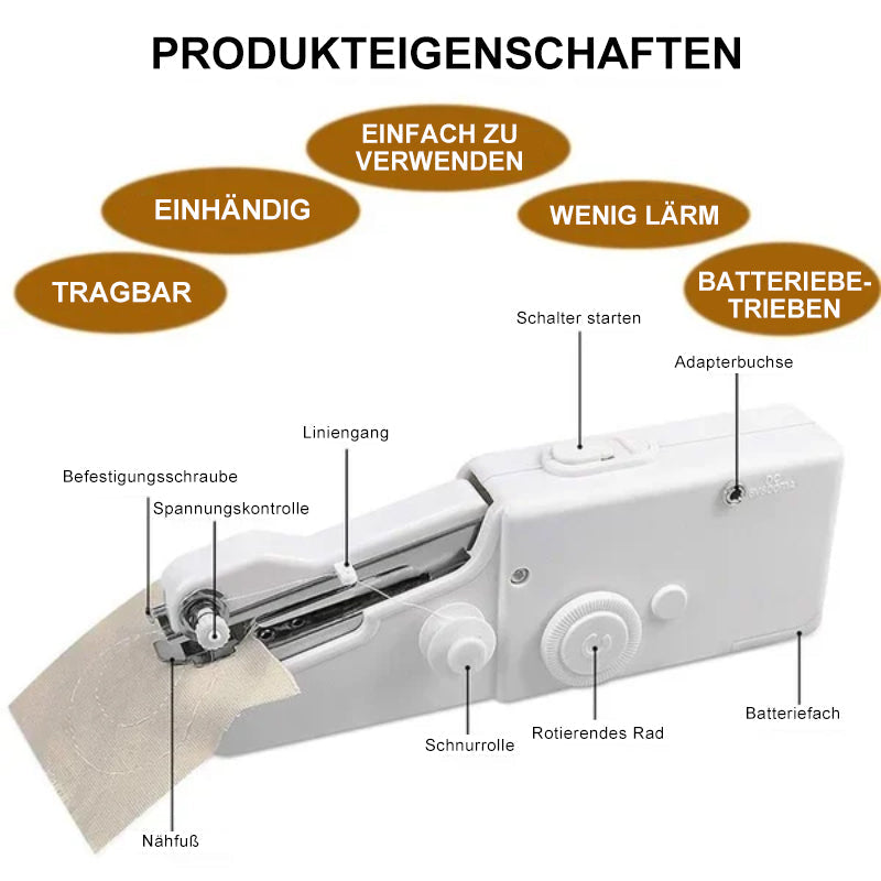 Mini Nähmaschine, Tragbare Handnähmaschine DIY Zuhause