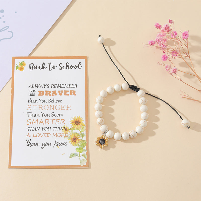 Sonnenblumen Armband - „Back to School“