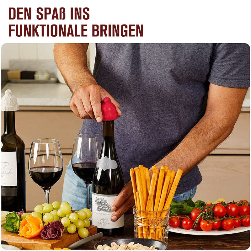 Kreativer Silikon Mütze Weinkorken