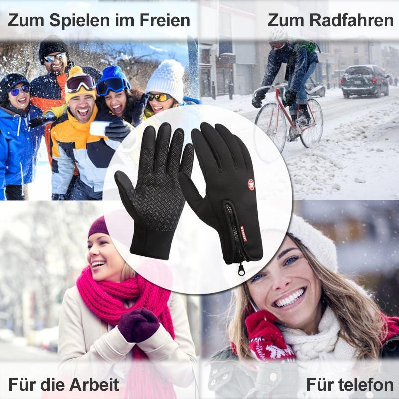 Premiume warme winddichte wasserdichte Touchscreen Handschuhe Unisex