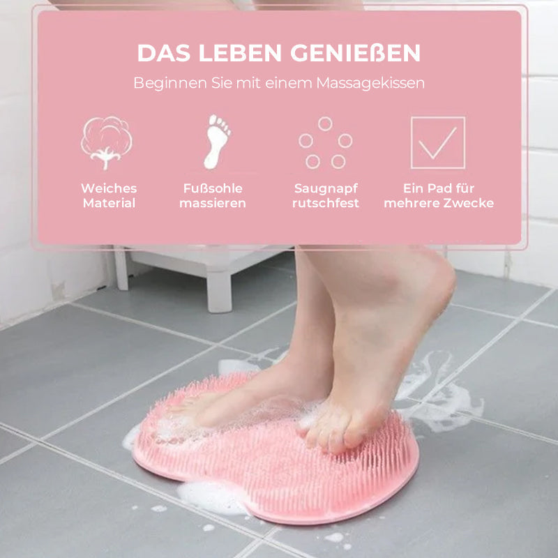 Fuß- und Rückenschrubber für die Dusche, Massagepad