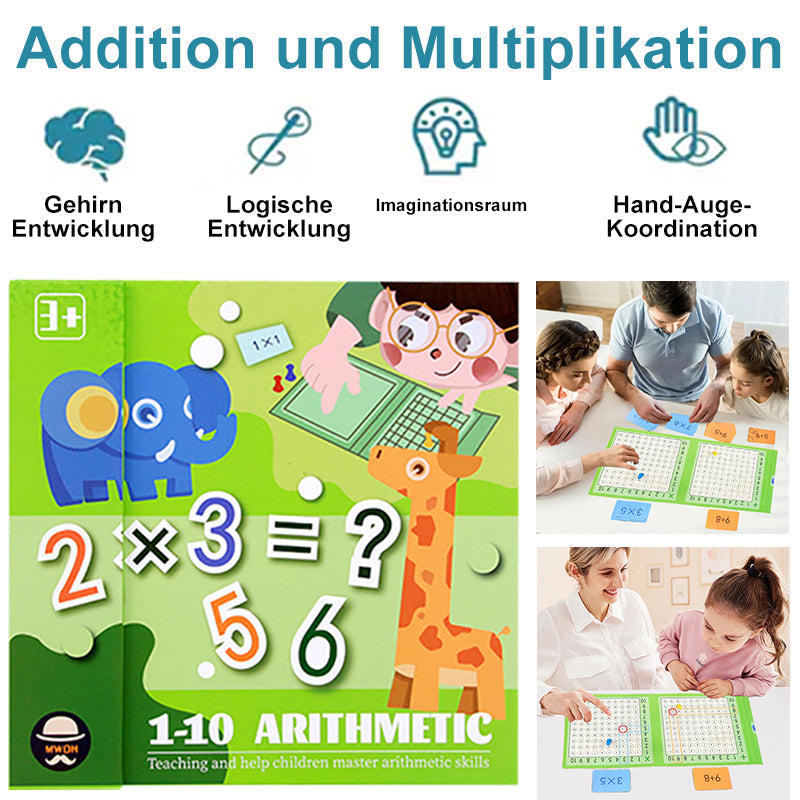 Magnetisches 2-in-1 Multiplikations- und Additions-Lernspielzeug für Kinder