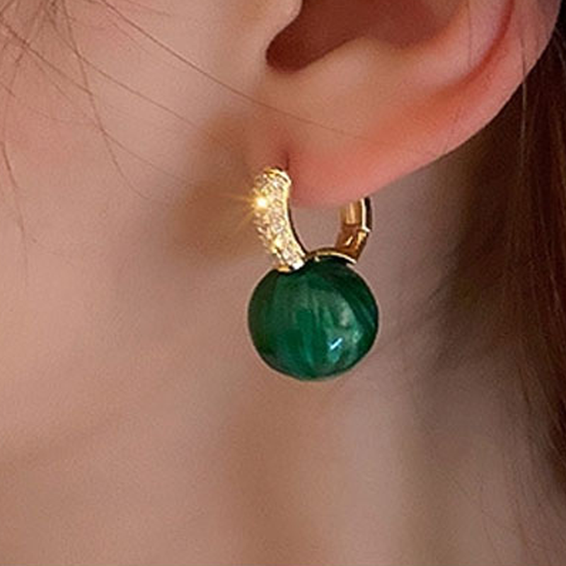 Smaragd Perlen Ohrringen