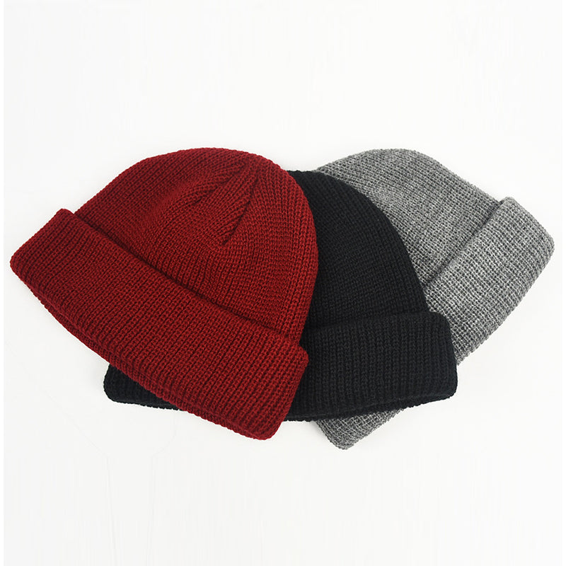 Warme Wolle Strickmütze