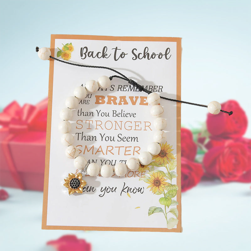 Sonnenblumen Armband - „Back to School“