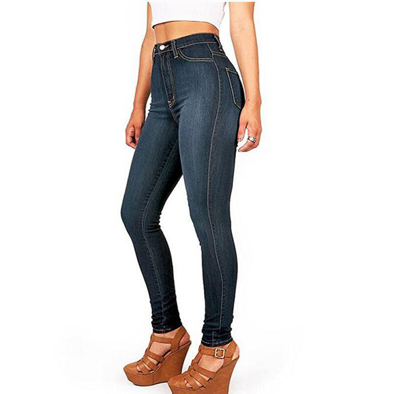 Hoher Taille Stretch Jeans