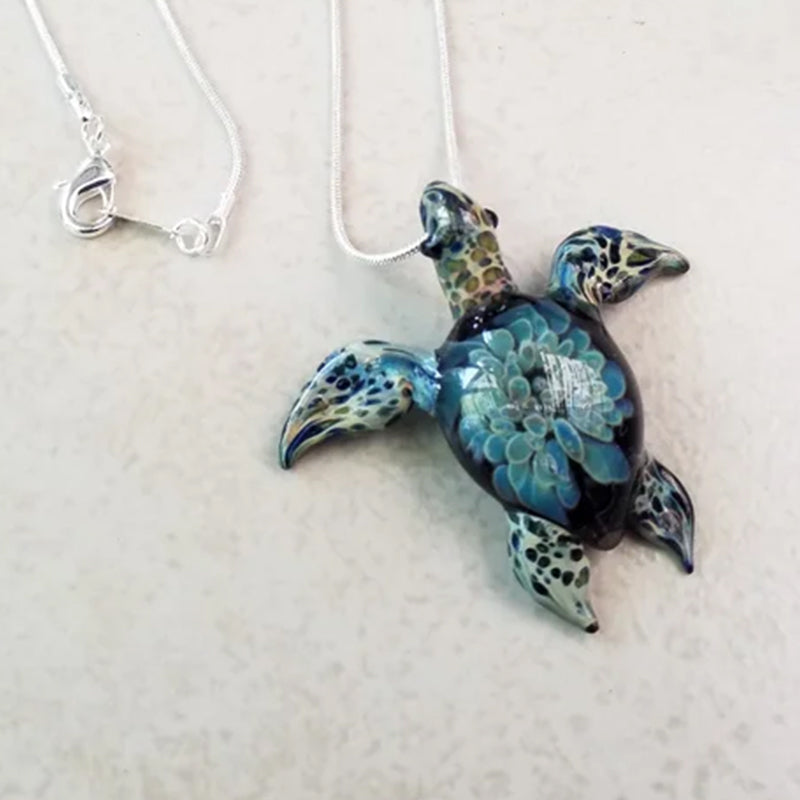 Blau und Türkis Schmuck-Meeresschildkröte-Anhänger