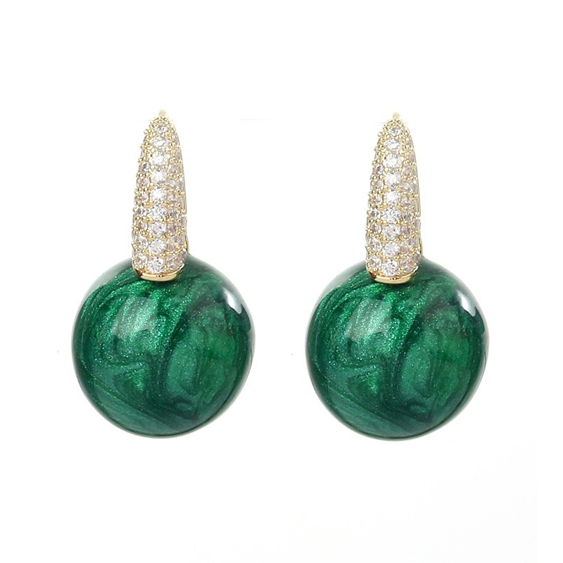Smaragd Perlen Ohrringen