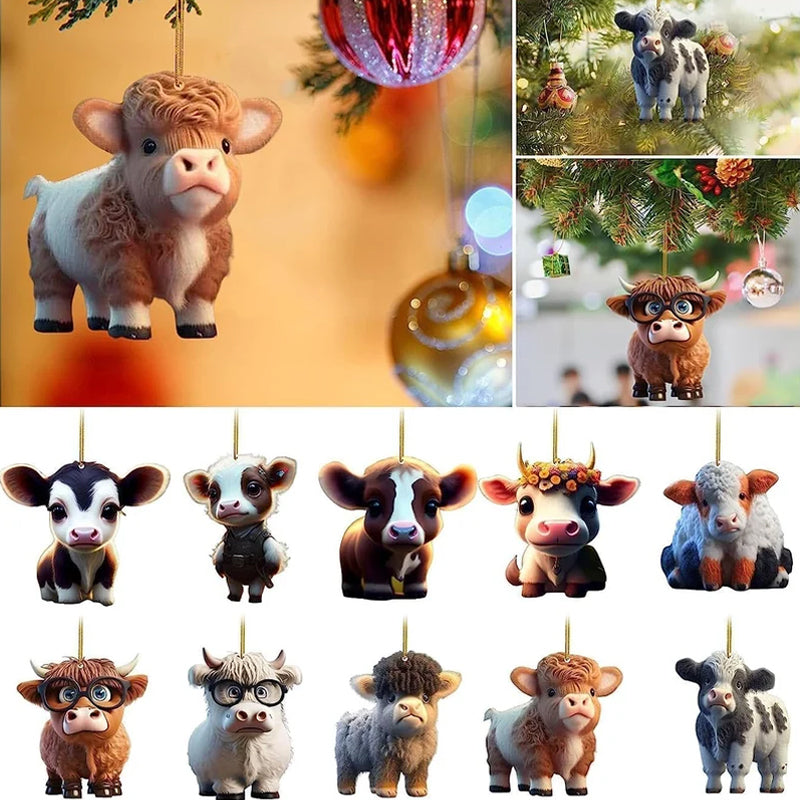 Cartoon-Kuh dekorative Ornamente
