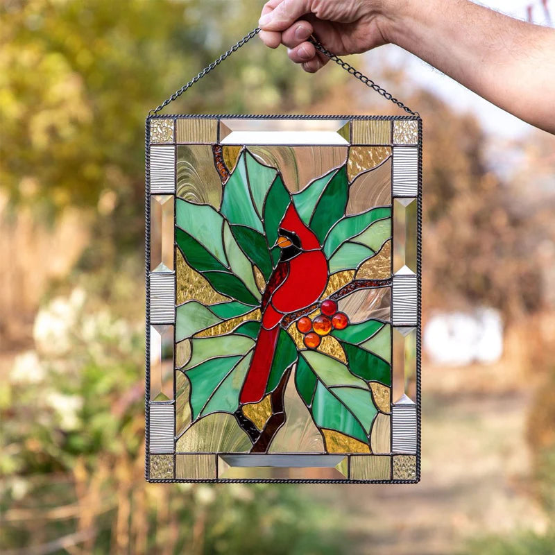 Aceirropy Fensterdekoration Vogel-Anhänger - Gebeizte Acryl Sonnenfänger