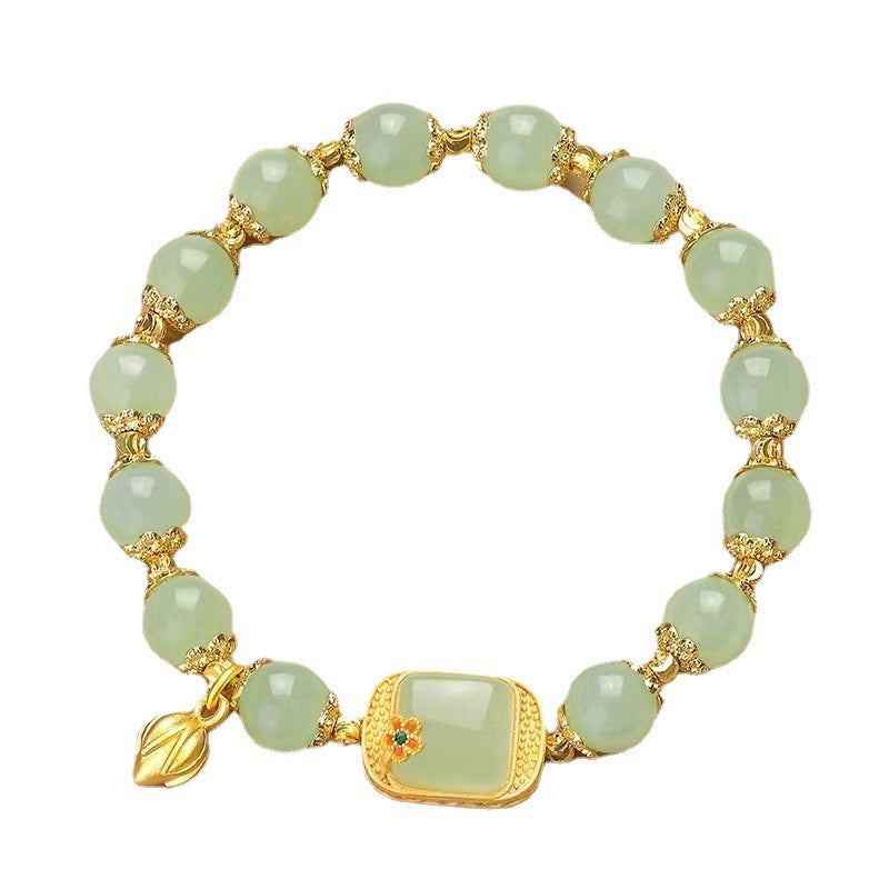 Hotan Jade Perlenarmband