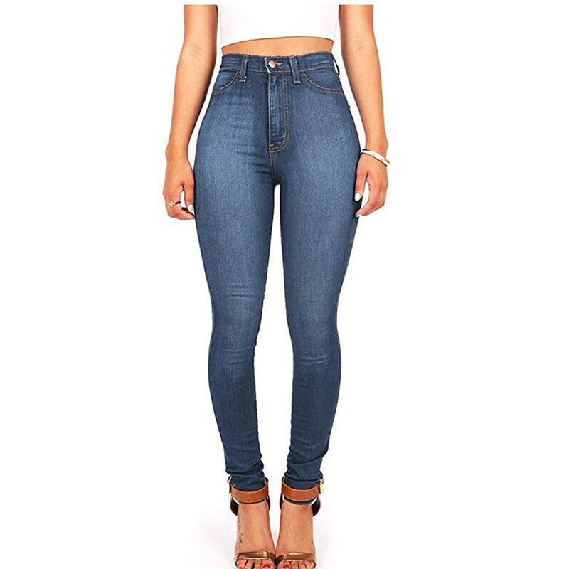 Hoher Taille Stretch Jeans
