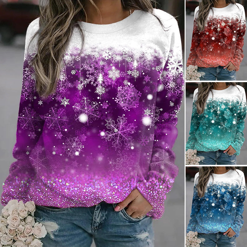Weihnachts-Schneeflocken-Hoodie